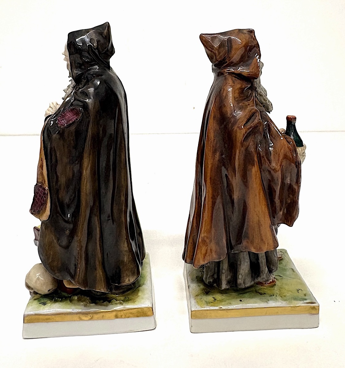 Two Hermits Or Monks, German Porcelain From Rudolstadt, Ref. 1155-photo-4