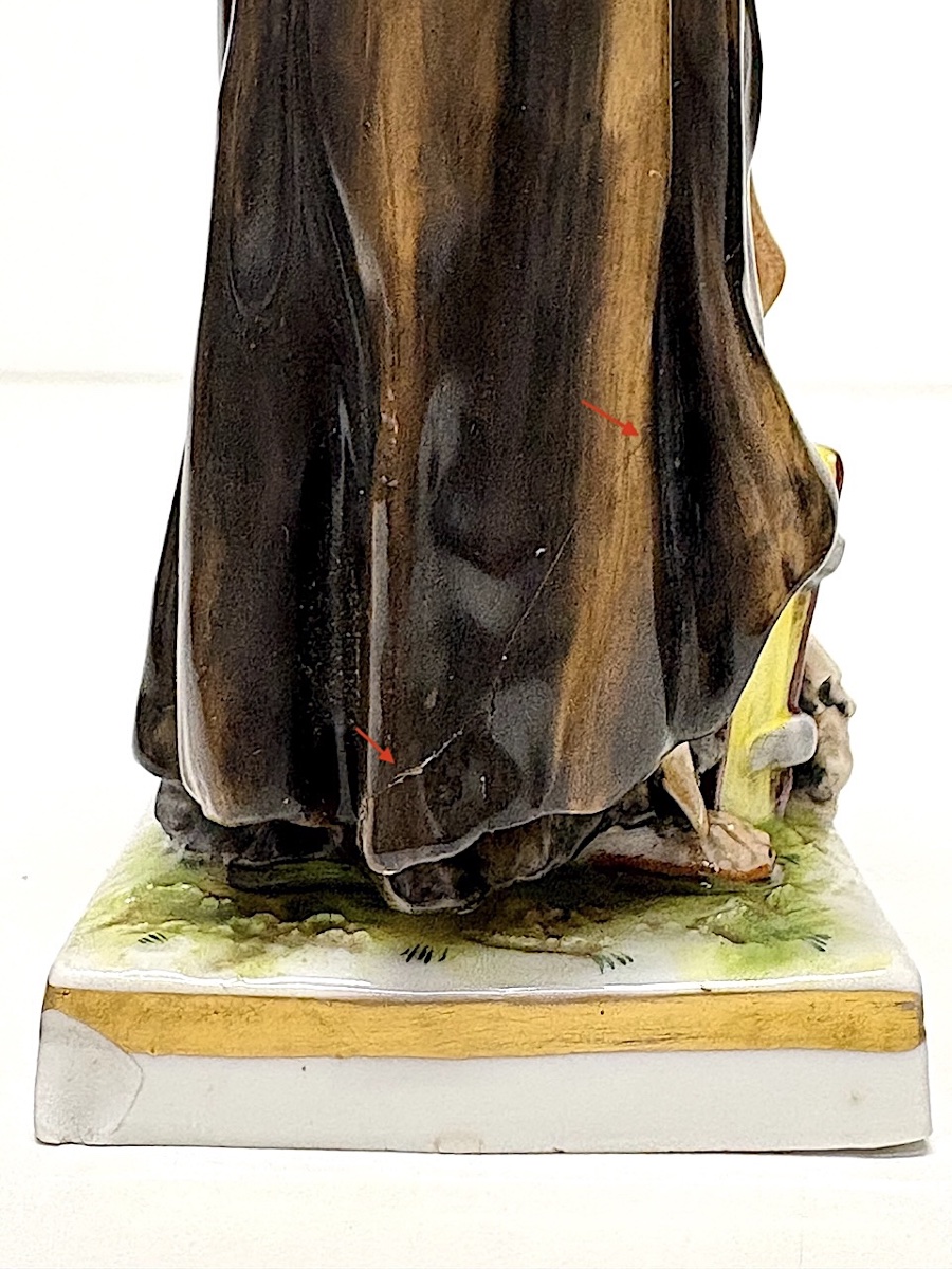 Two Hermits Or Monks, German Porcelain From Rudolstadt, Ref. 1155-photo-4