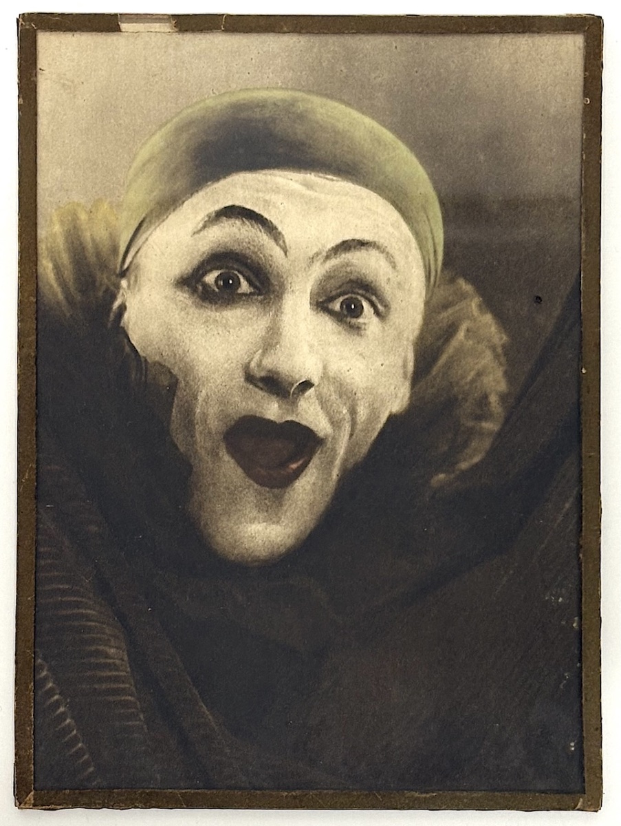 Triptyque Photos mime Clown Pierrot  photographie vers 1900 théâtre  Refm49-photo-3