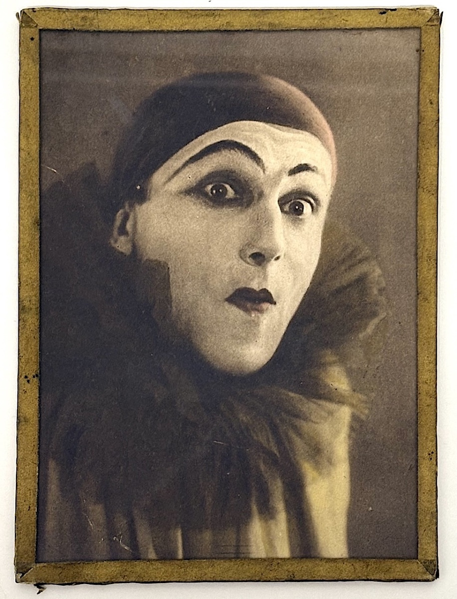 Triptyque Photos mime Clown Pierrot  photographie vers 1900 théâtre  Refm49-photo-3