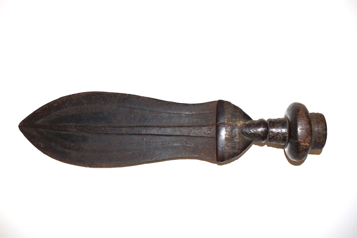 Kuba Dagger, Forged Iron, Congo, Africa, Primitive Art, Ref. 1157 -photo-4