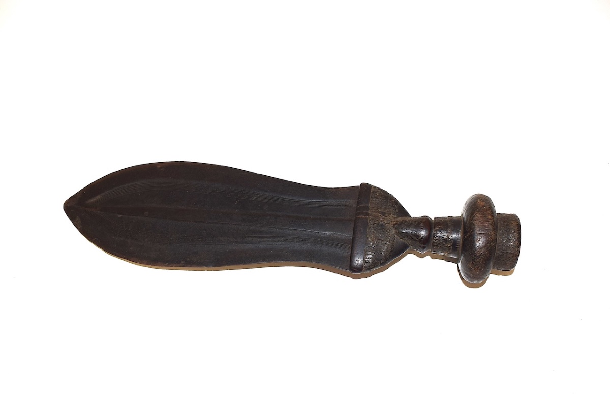 Kuba Dagger, Forged Iron, Congo, Africa, Primitive Art, Ref. 1157 -photo-1