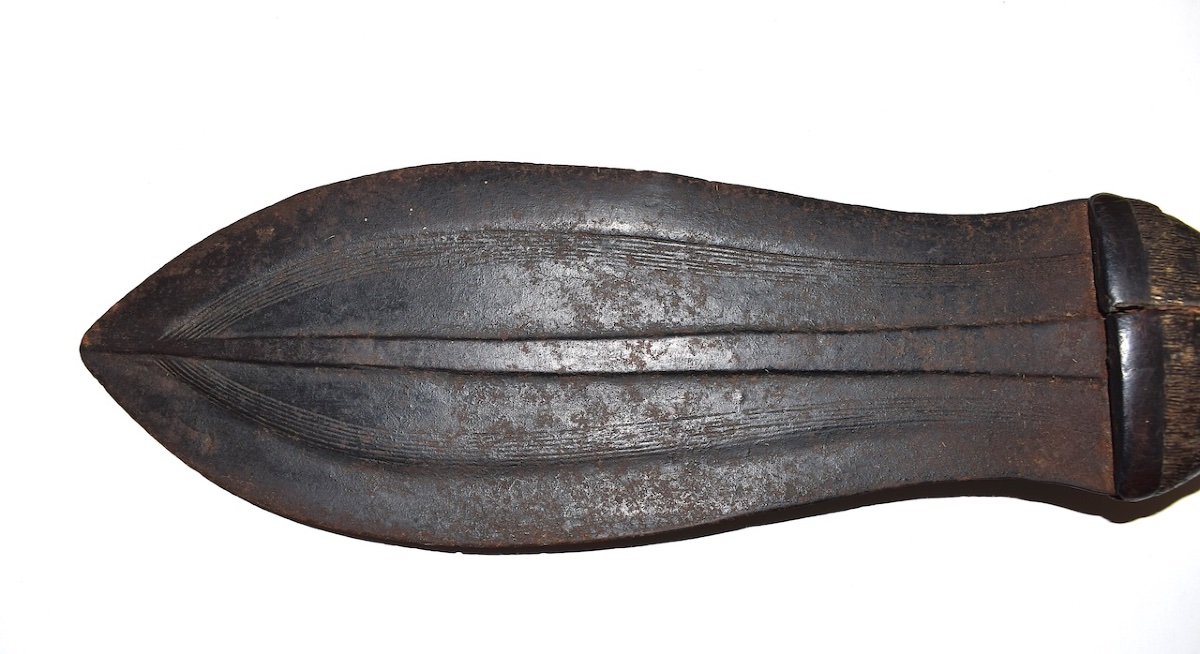 Kuba Dagger, Forged Iron, Congo, Africa, Primitive Art, Ref. 1157 -photo-3