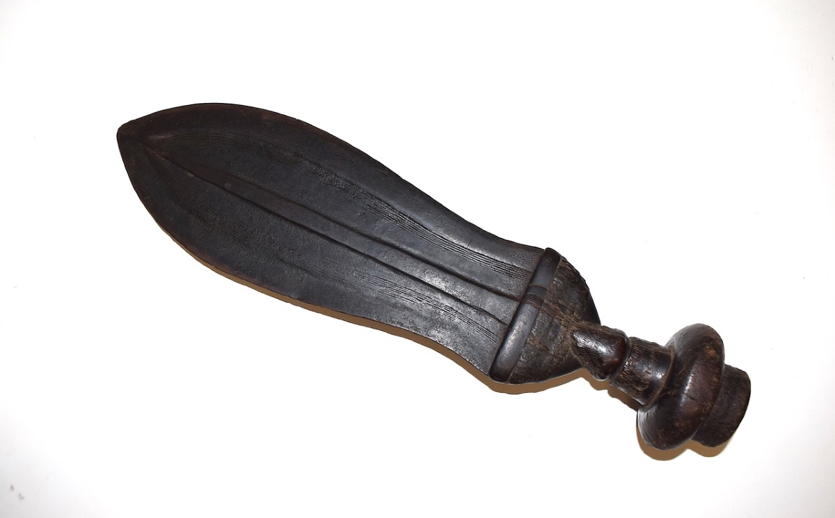 Kuba Dagger, Forged Iron, Congo, Africa, Primitive Art, Ref. 1157 