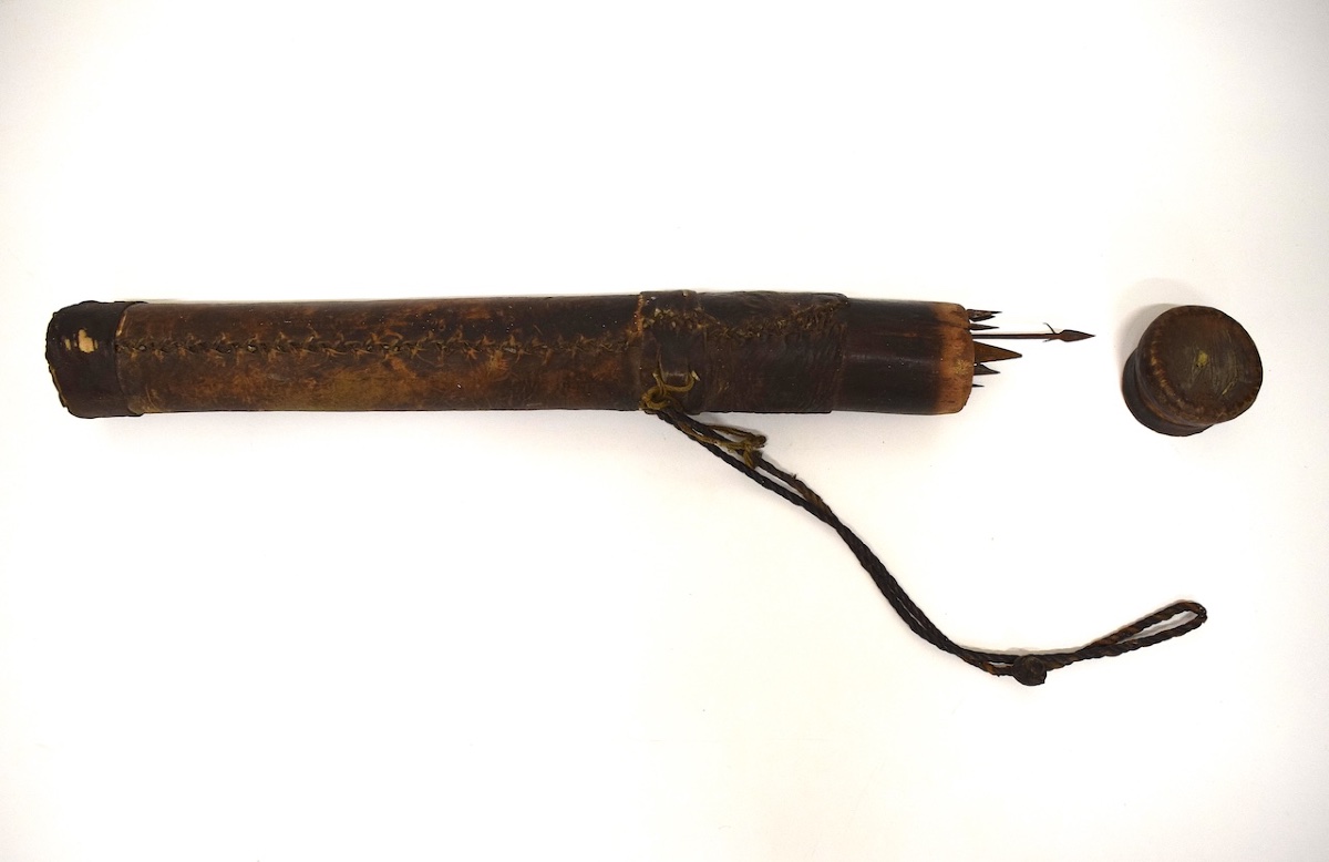 Leather Quiver And 30 Arrows, Africa (gabon, Congo), Early 20th Century, Ref. 1163-photo-3