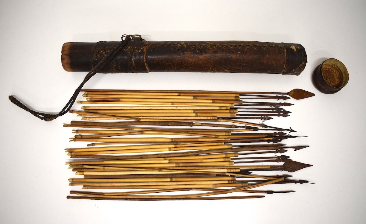 Leather Quiver And 30 Arrows, Africa (gabon, Congo), Early 20th Century, Ref. 1163-photo-5