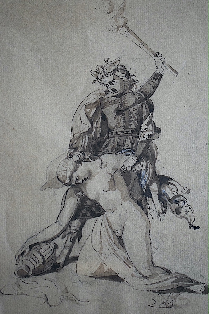 Early 19th-century Drawing *the Broken Jug*: A Young Woman Being Assaulted By A Soldier Rt1469-photo-4