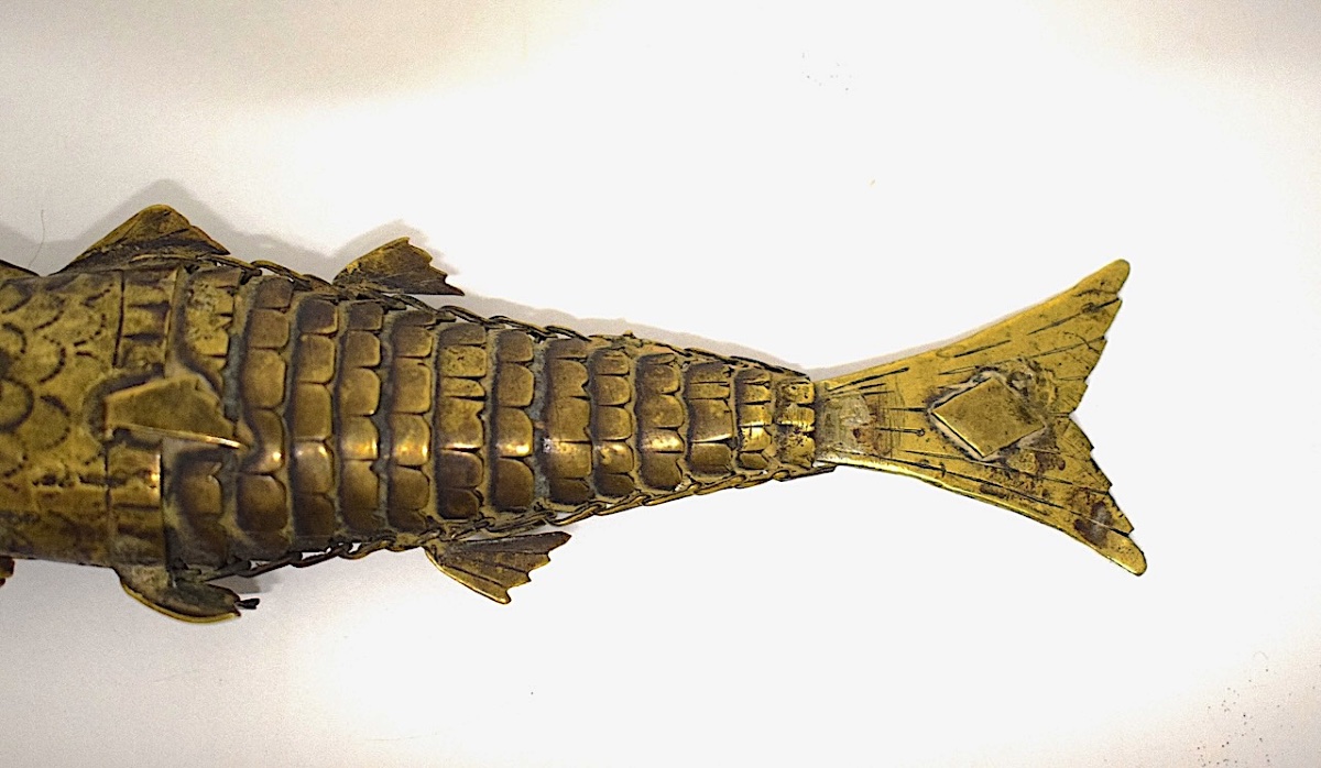 Curiosités Boite Epice poisson articulé Besamim Judaica Ref1164-photo-4