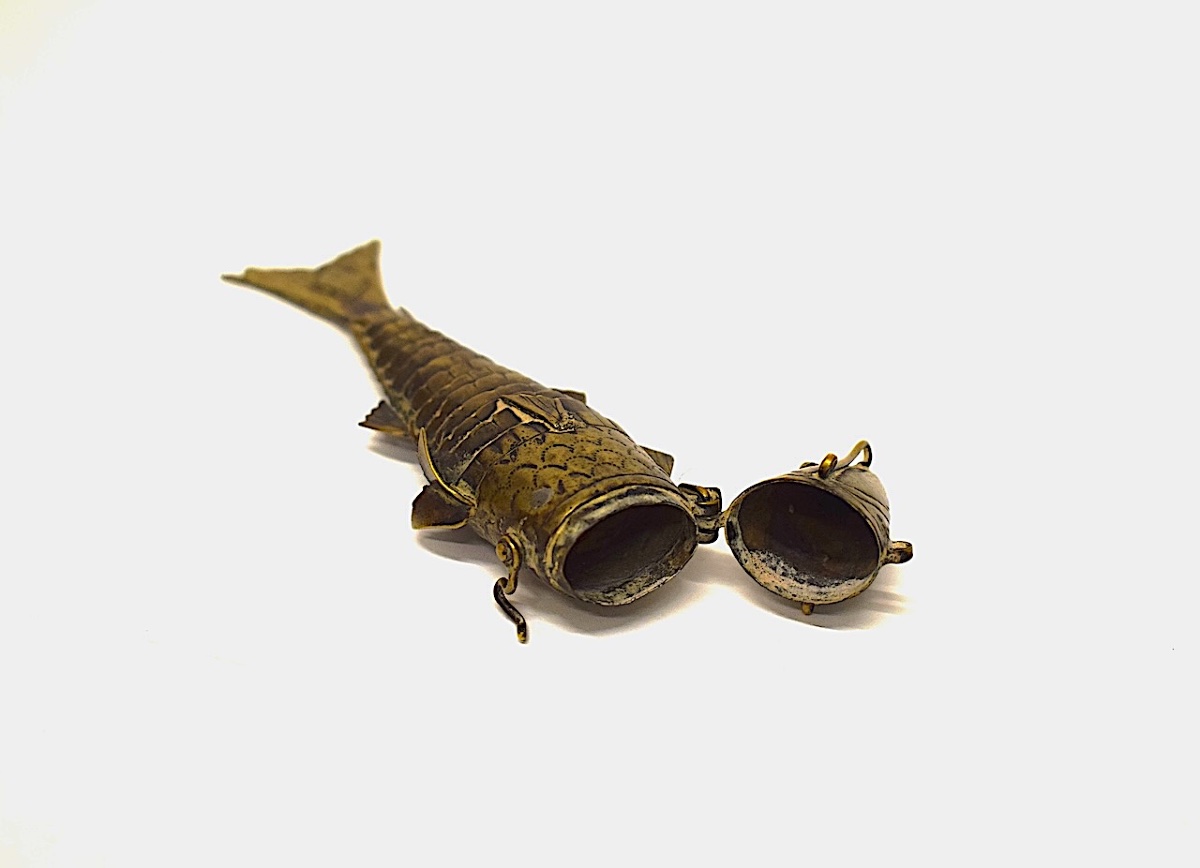 Curiosités Boite Epice poisson articulé Besamim Judaica Ref1164-photo-6
