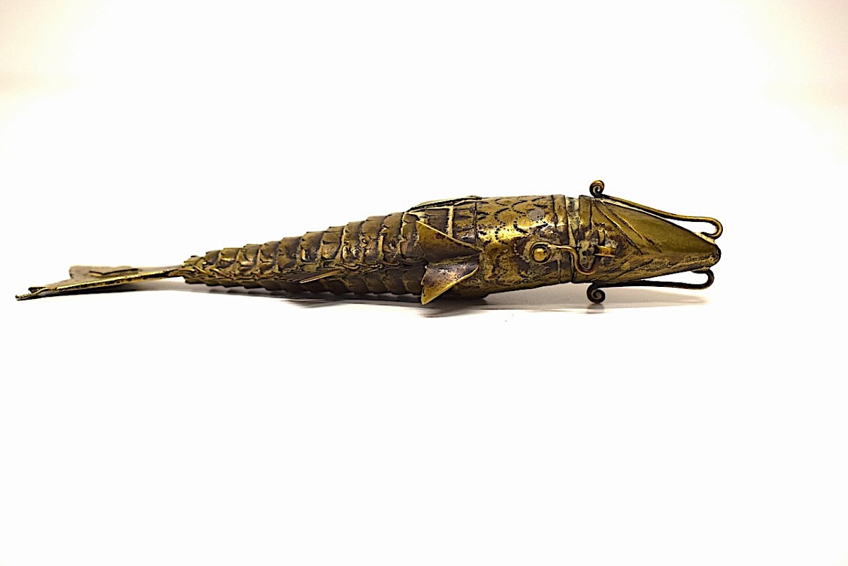 Curiosités Boite Epice poisson articulé Besamim Judaica Ref1164-photo-7