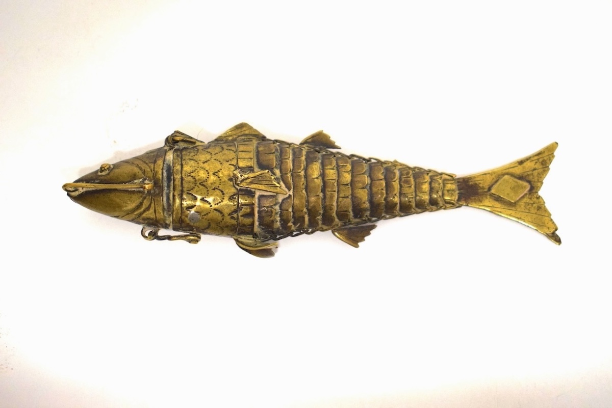 Curiosités Boite Epice poisson articulé Besamim Judaica Ref1164-photo-8