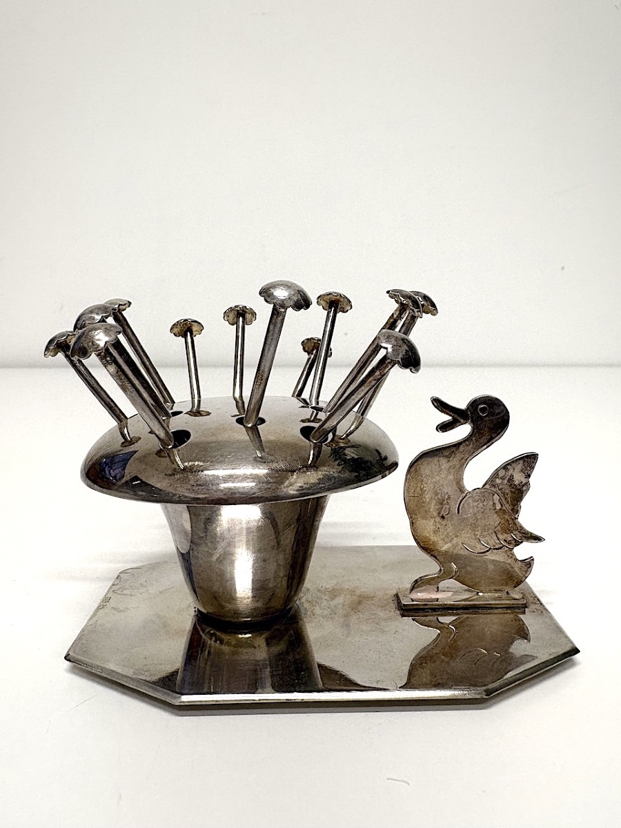 Tableware: Art Deco-style Snail-shaped Skewer By Benjamin Rabier, Ref. 1171-photo-4