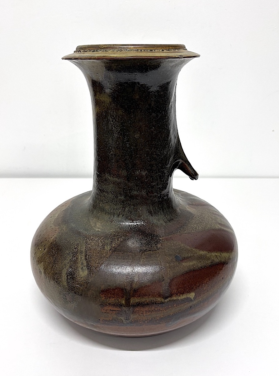Christophe Bonjean Vase céramique  moderniste pièces unique Grès Flammé Ref1172-photo-2