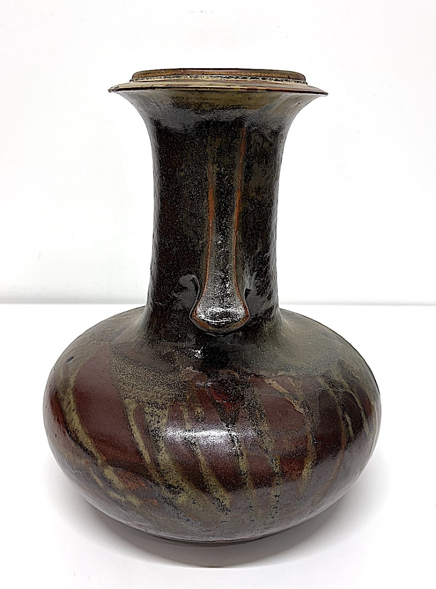 Christophe Bonjean Vase céramique  moderniste pièces unique Grès Flammé Ref1172-photo-3