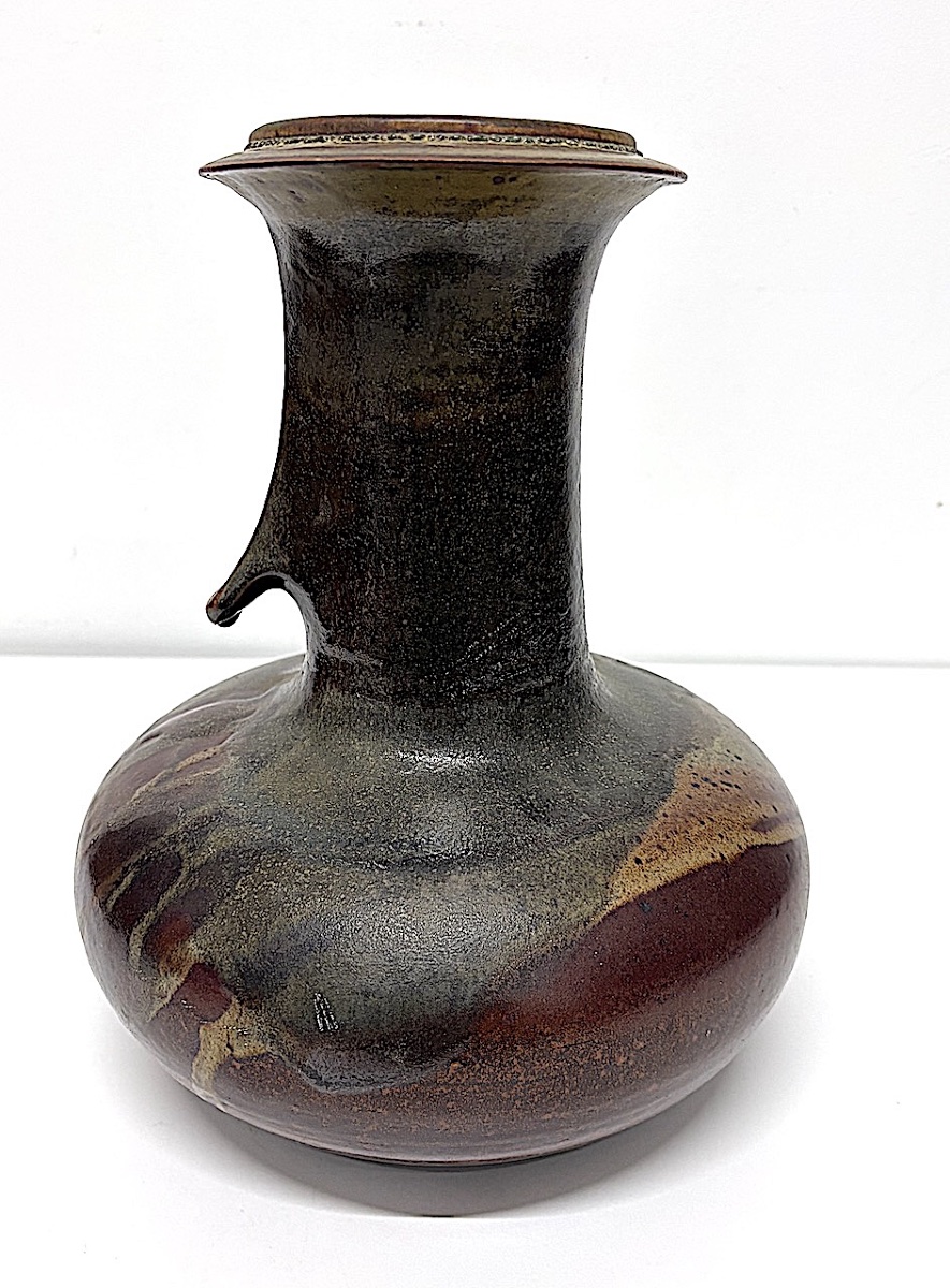 Christophe Bonjean Vase céramique  moderniste pièces unique Grès Flammé Ref1172-photo-8