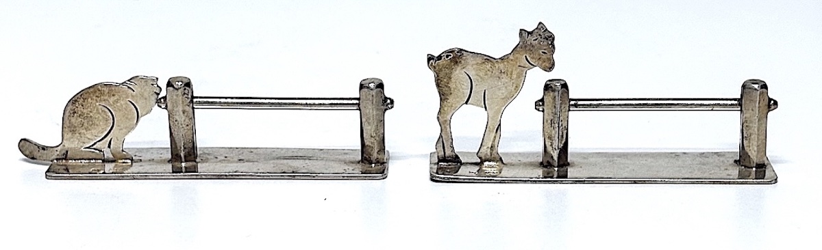 Tableware: Set Of Ten Art Deco Chrome-plated Metal Knife Blocks, Rabier Style, Ref. 1173-photo-4