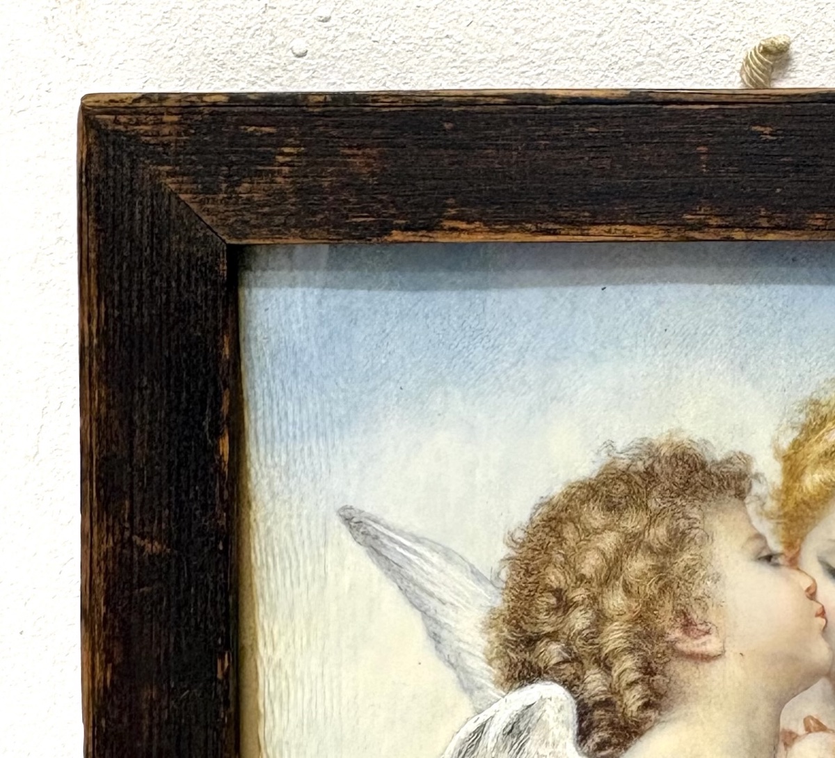 Miniature psyché et Cupidon  ange d'aprés Wiliam Bouguereau Ref1175-photo-1