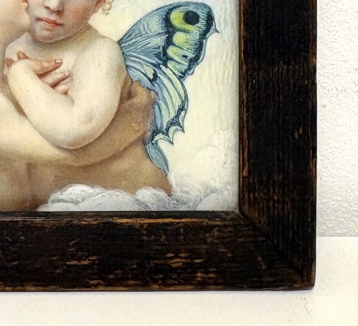 Miniature psyché et Cupidon  ange d'aprés Wiliam Bouguereau Ref1175-photo-5