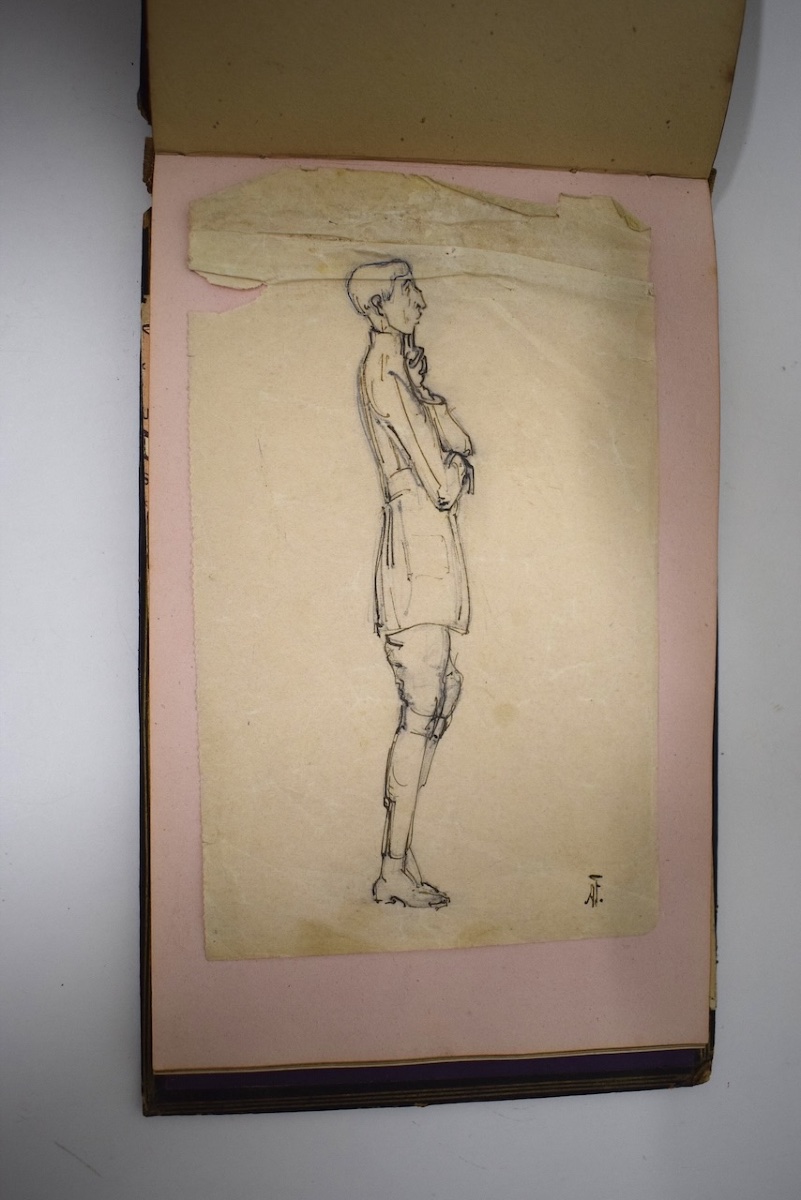 Album de 20 Dessins et croquis   &agrave; identifier 19 &egrave;me si&egrave;cle Ref1177-photo-2
