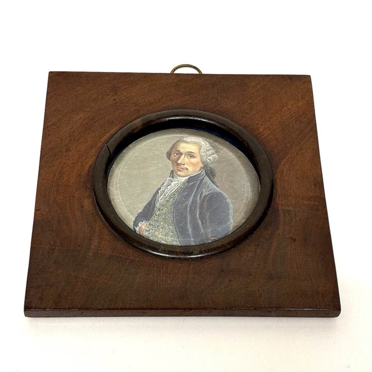 Miniature Portrait Of A Man In A Wig, 18th Century  Ref1178-photo-4