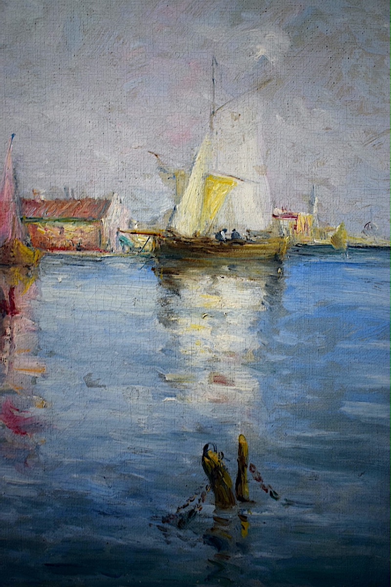 Giuseppe Zancolli Or Pino Zan, Venice, Pair Of Marine Paintings, Signed, Rt1472-photo-7