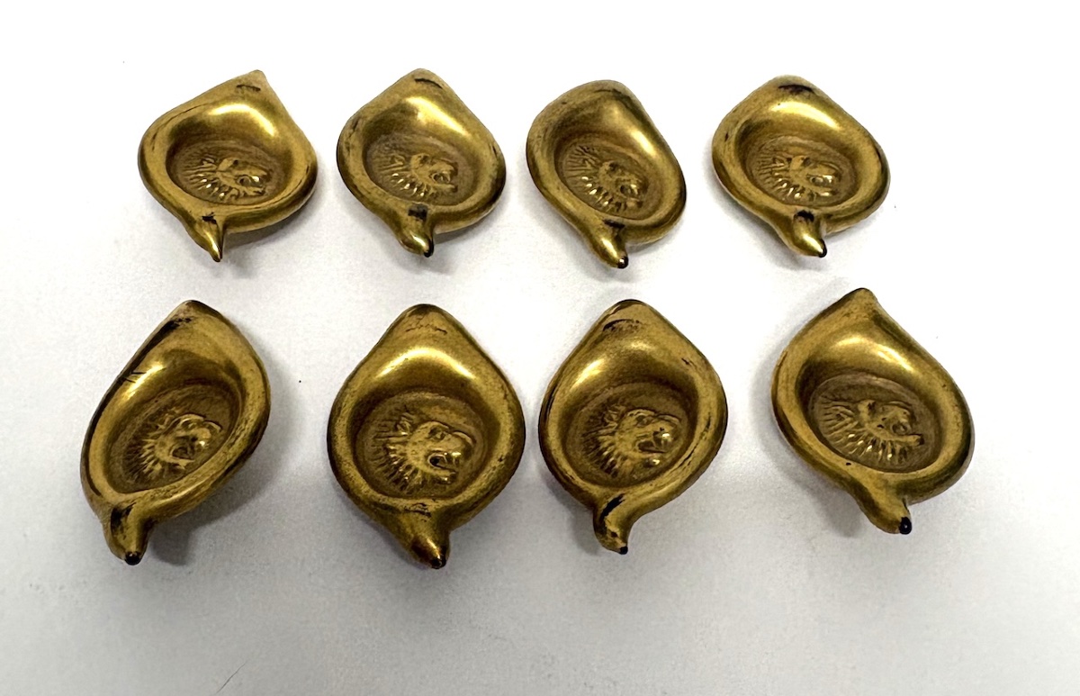 Fritz Lampl Eight Buttons Gold-tinted Glass Bimini United Kingdom Textile Circa 1930–1940 Ref1182-photo-2