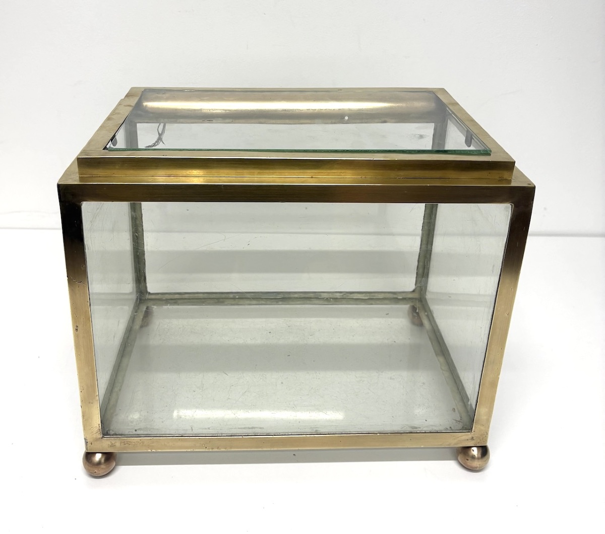 Curiosité Vivarium Art Deco Bronze Dore vers 1925 1930  Ref1187