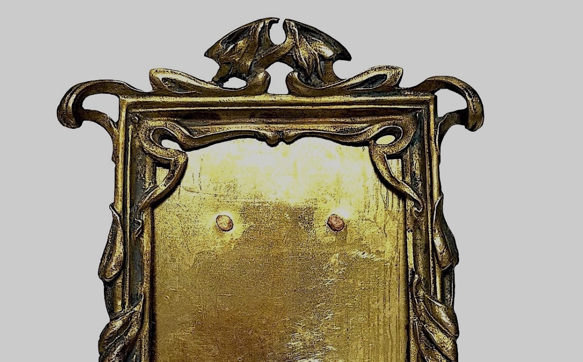 Cadre photos en Bronze Doré Art Nouveau 1900 Ref1188-photo-2