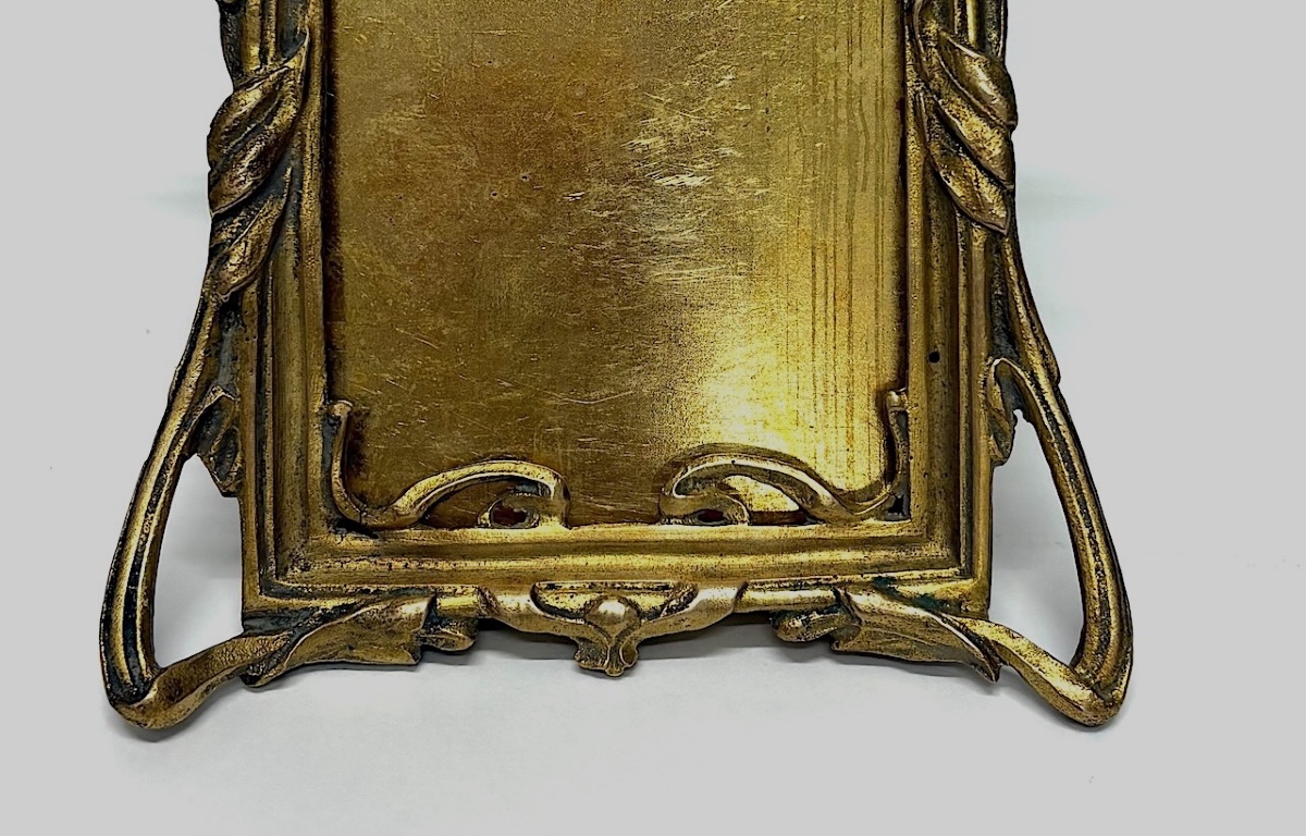 Cadre photos en Bronze Doré Art Nouveau 1900 Ref1188-photo-3