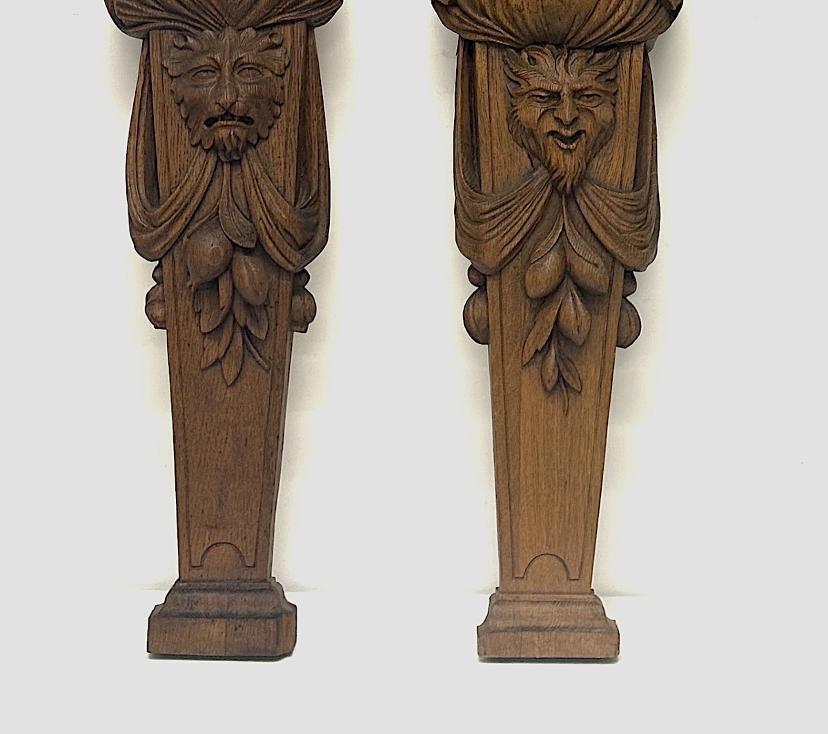 Cariatide Termes Bois Sculpté style Renaissance 1880 Ref1188 Paire de ter-photo-3