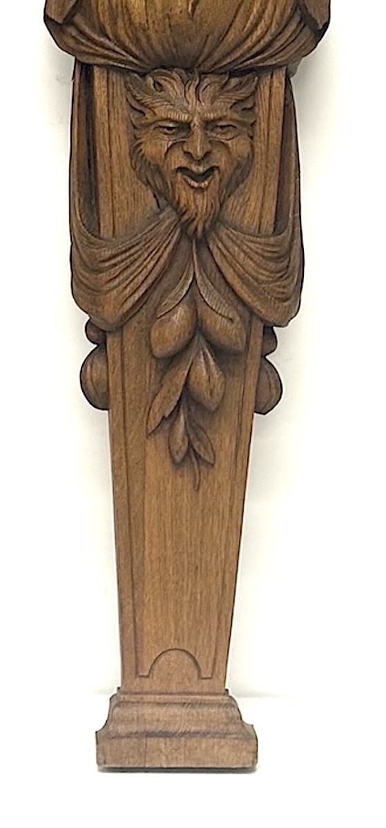 Cariatide Termes Bois Sculpté style Renaissance 1880 Ref1188 Paire de ter-photo-3