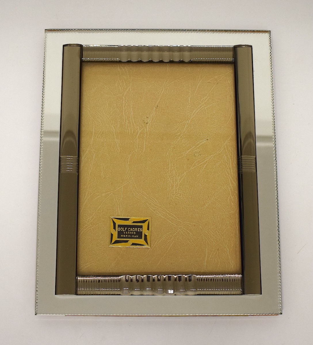Art Deco-style Mirror And Glass Photo Frame From Vannes, Morbihan, 1950s–1960s, Ref. 1191-photo-3