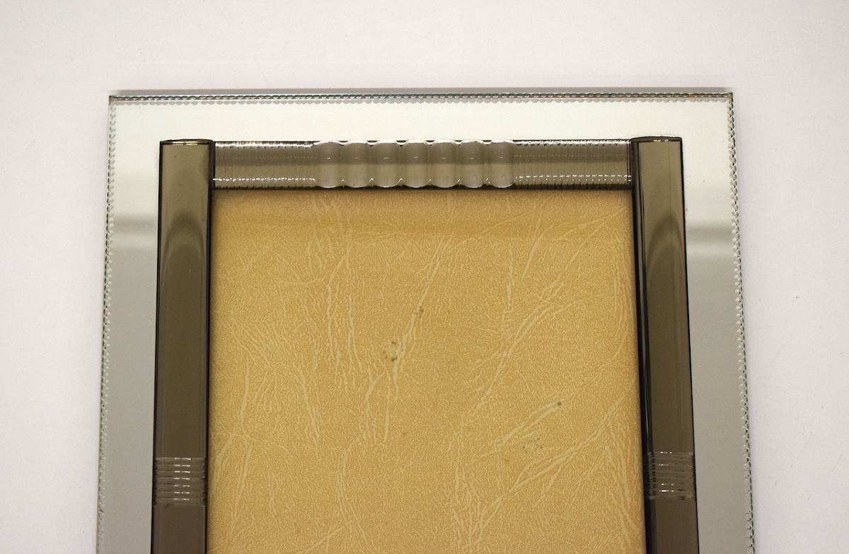 Art Deco-style Mirror And Glass Photo Frame From Vannes, Morbihan, 1950s–1960s, Ref. 1191-photo-4