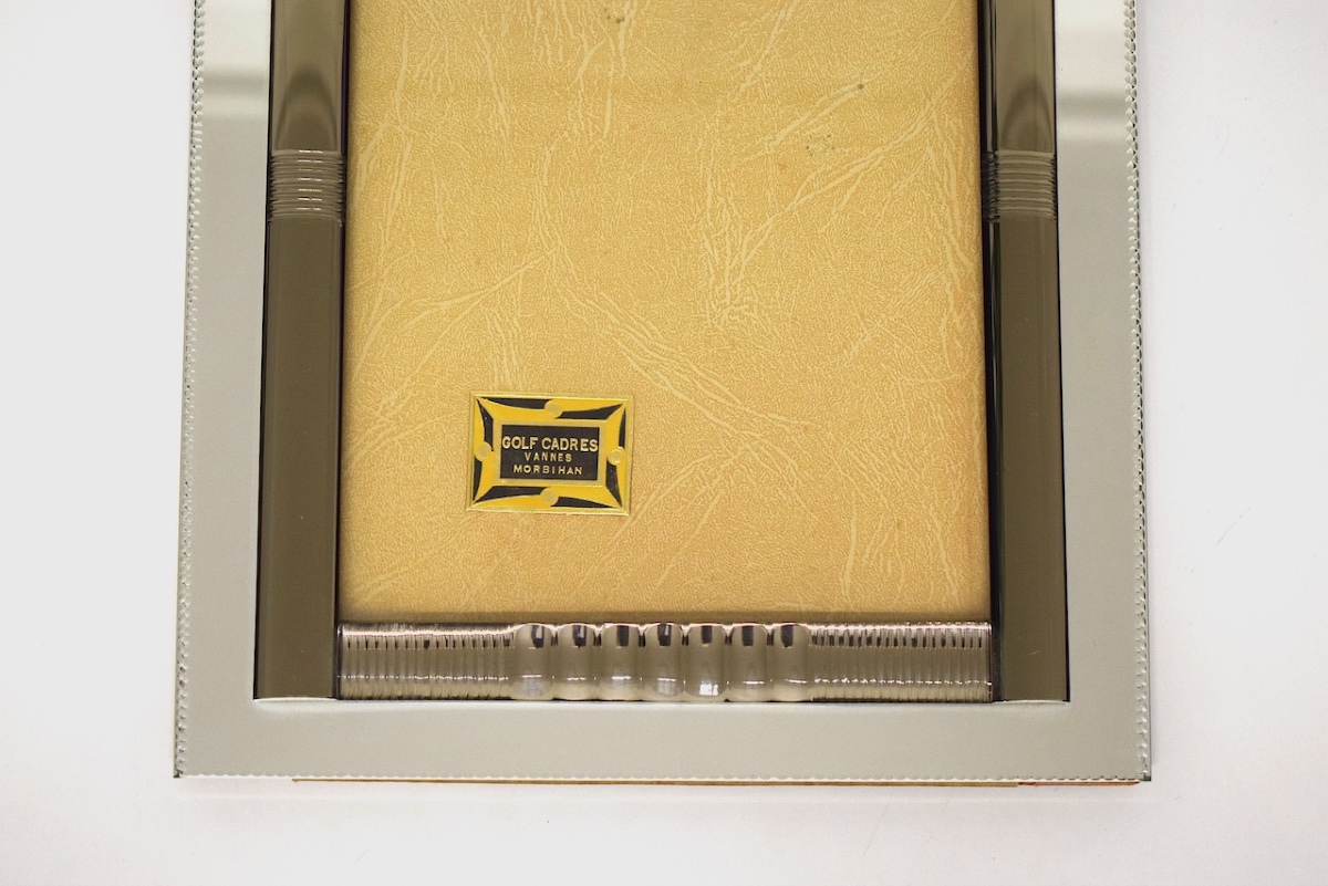 Art Deco-style Mirror And Glass Photo Frame From Vannes, Morbihan, 1950s–1960s, Ref. 1191-photo-1
