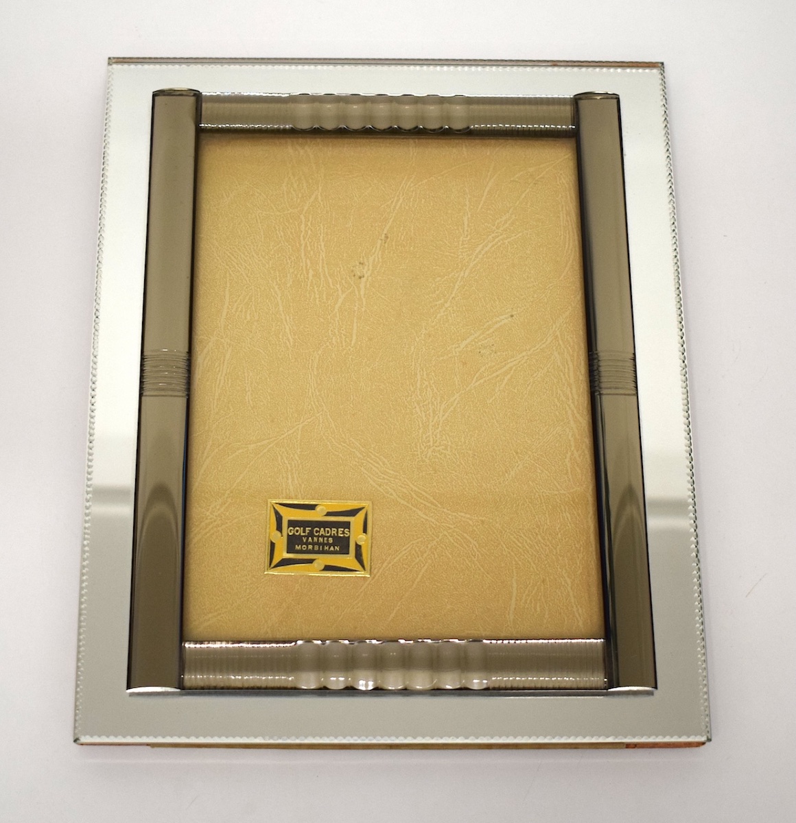 Art Deco-style Mirror And Glass Photo Frame From Vannes, Morbihan, 1950s–1960s, Ref. 1191-photo-2