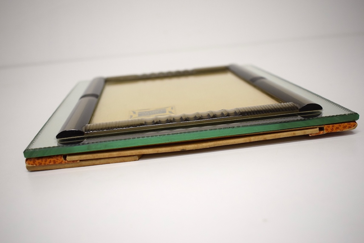Art Deco-style Mirror And Glass Photo Frame From Vannes, Morbihan, 1950s–1960s, Ref. 1191-photo-7