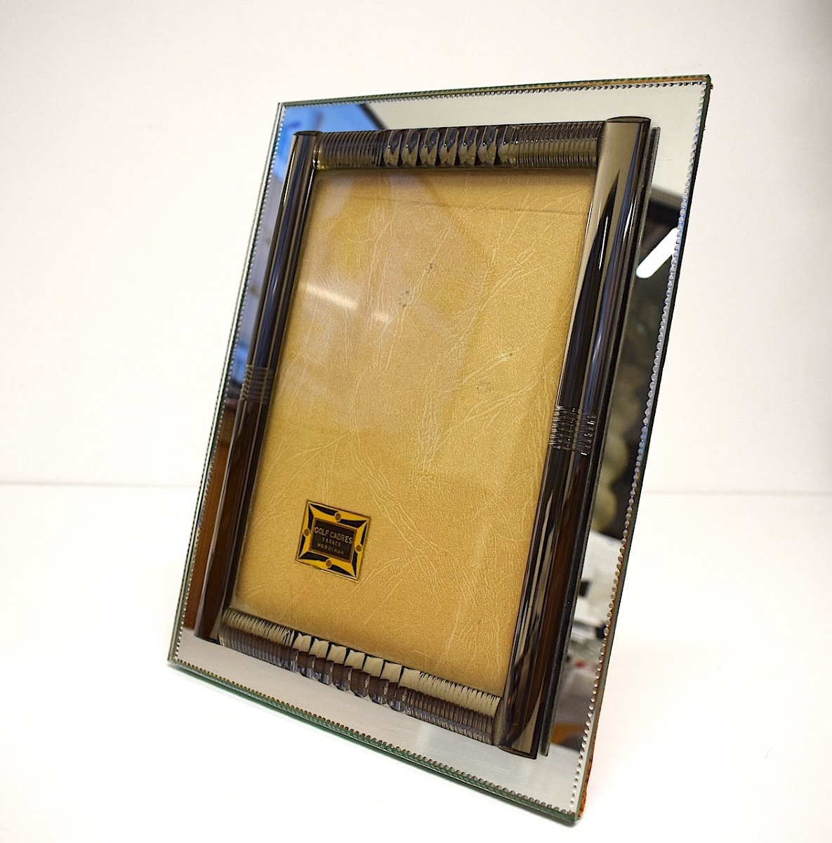 Art Deco-style Mirror And Glass Photo Frame From Vannes, Morbihan, 1950s–1960s, Ref. 1191