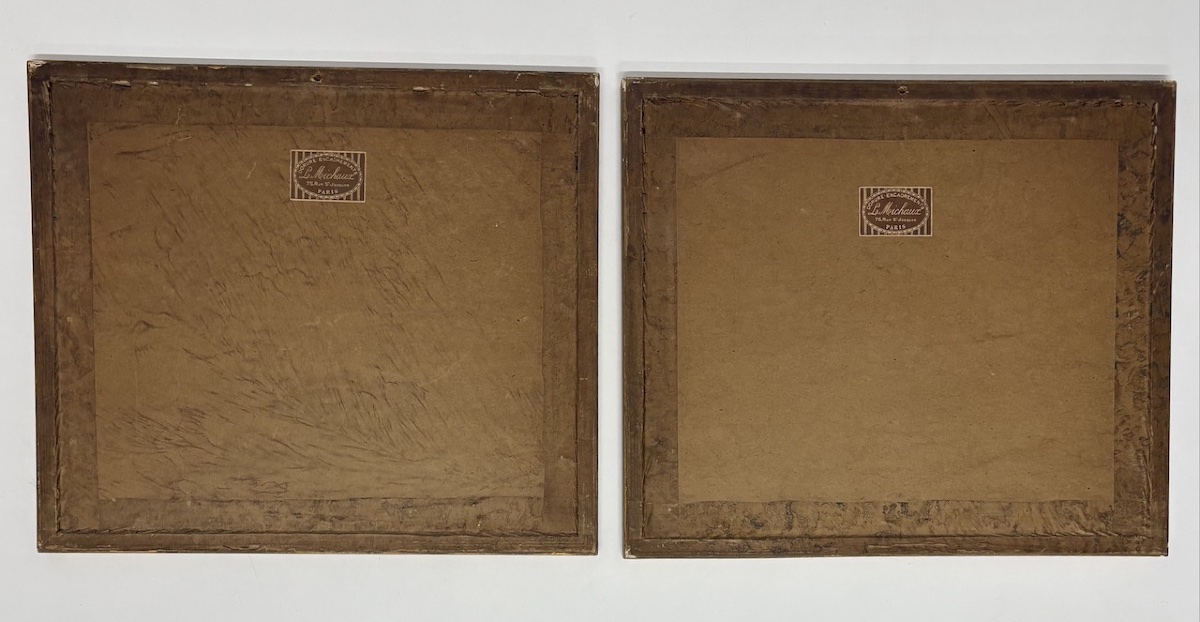 Deux Gravures polichrome  Erotique sc&egrave;ne de genre  Nu Borel Ancelin   Refm1179-photo-7