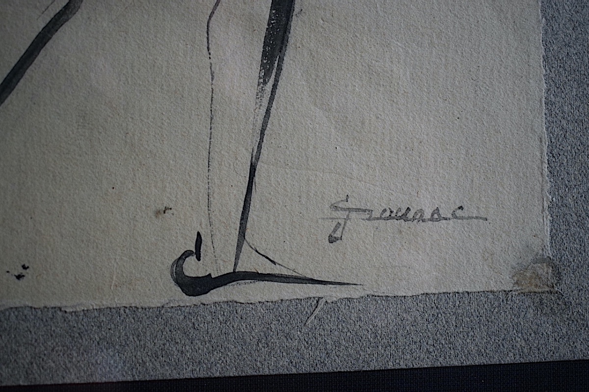 Signed Drawing Of A Discus Thrower In Track And Field; Date: 20th Century  Rt1475-photo-4