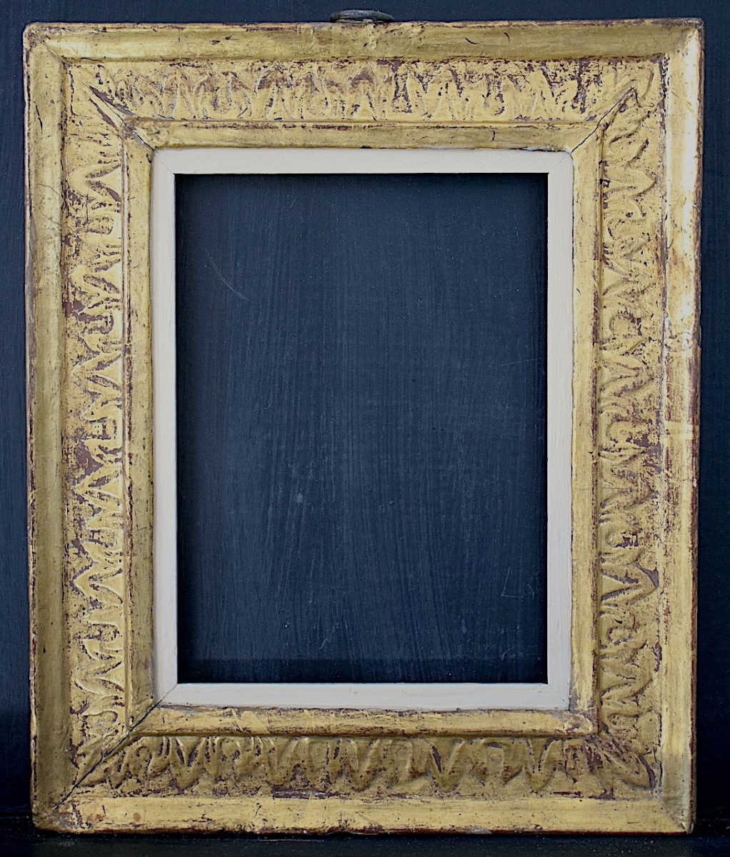 CADRE  XVII ème siècle doré Feuillure 22 x 16 cm format pour tableau 1F FRAME Ref C1280