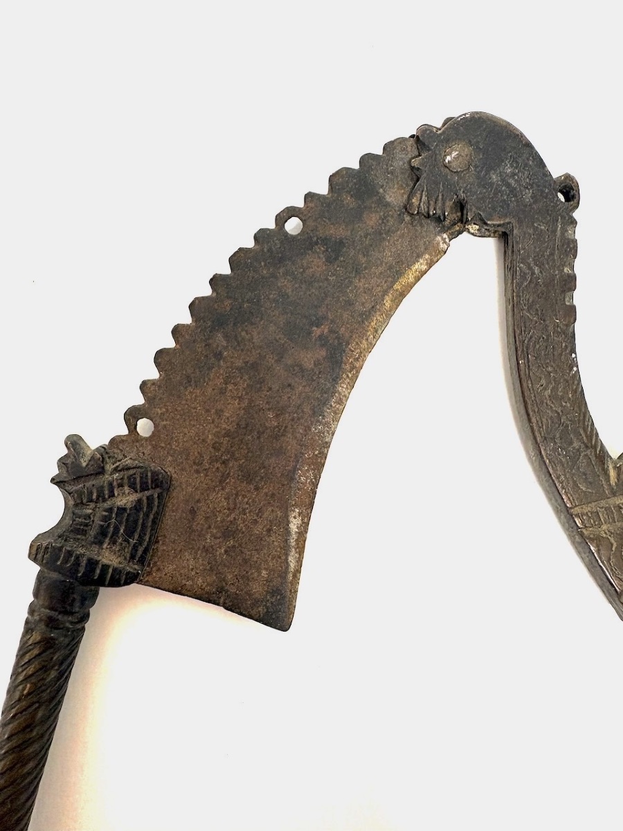   Folk Art Arec Nut Betel Cup Metal India Nut Cracker Scissors Ref1194 -photo-2
