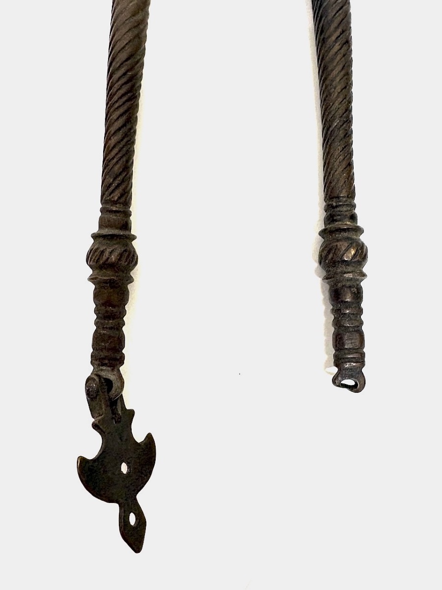   Folk Art Arec Nut Betel Cup Metal India Nut Cracker Scissors Ref1194 -photo-3