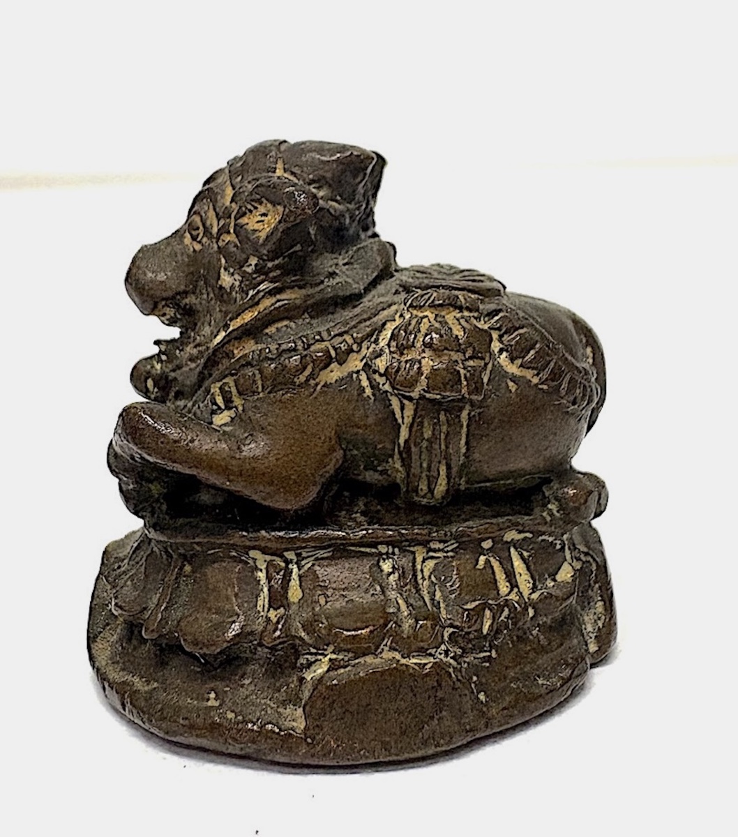 Weights And Measures In Ancient Indian Bronze: Nandi And Shiva, Ref. 1198 -photo-3