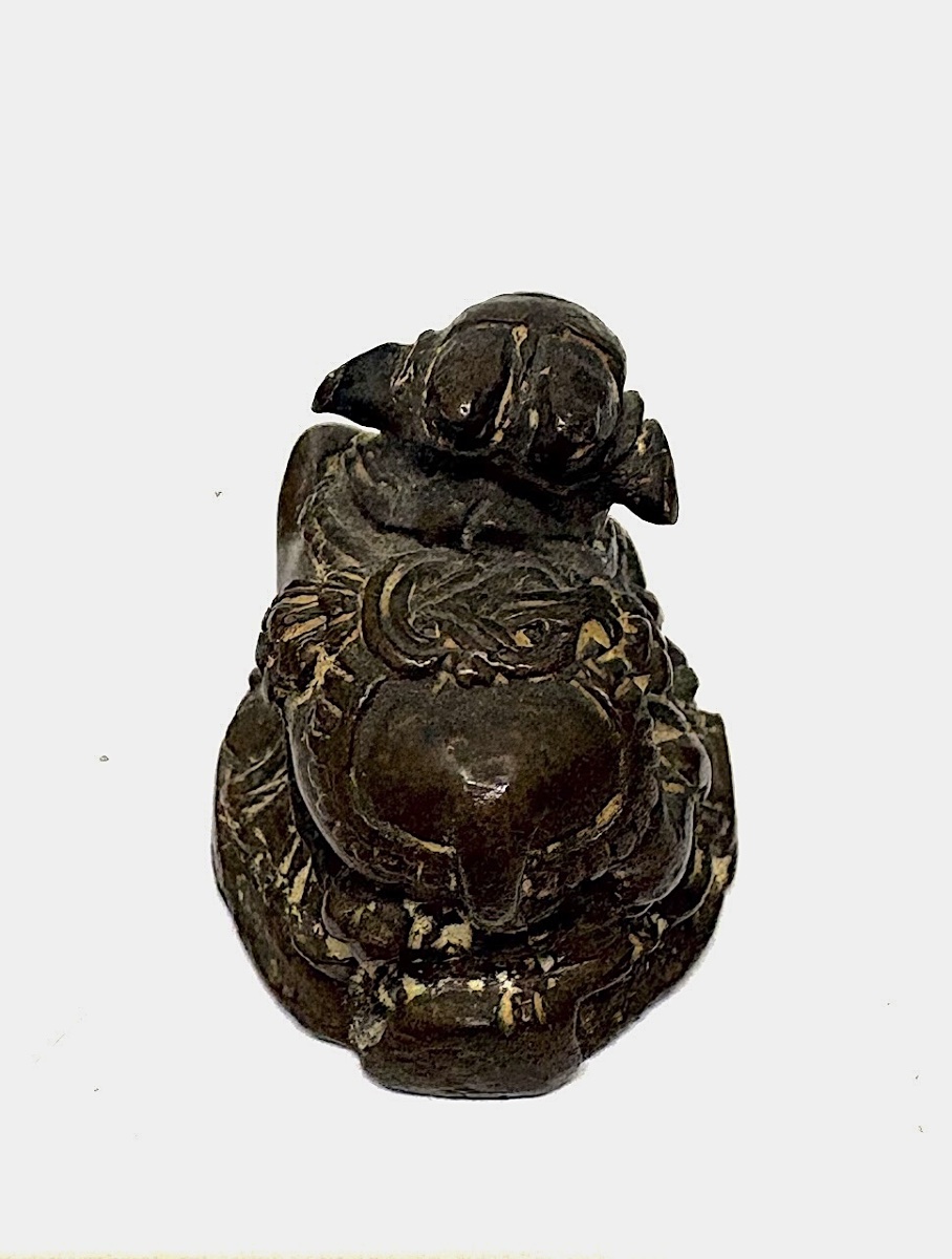 Weights And Measures In Ancient Indian Bronze: Nandi And Shiva, Ref. 1198 -photo-3