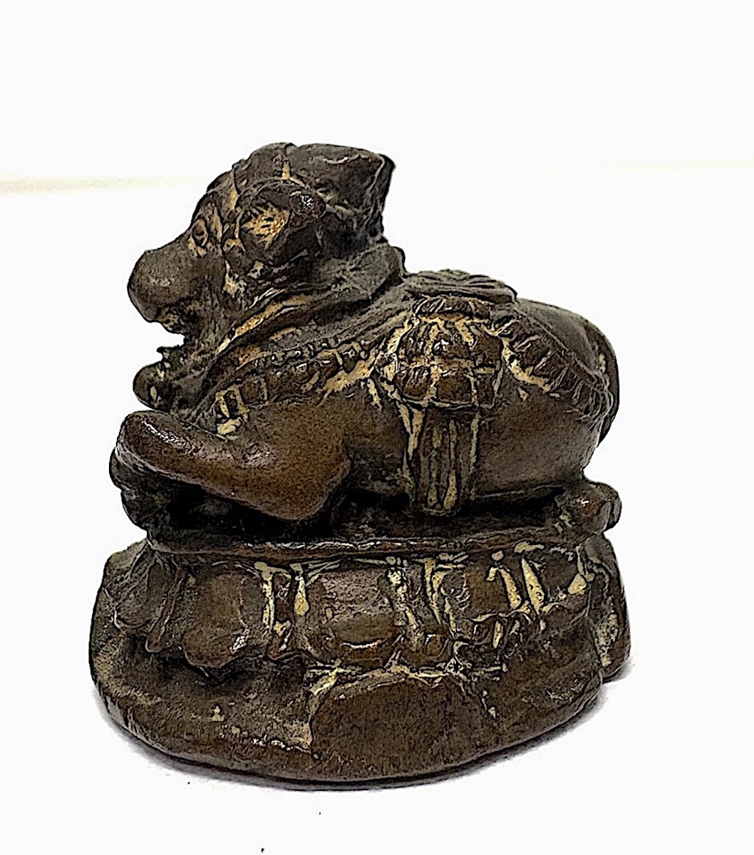 Weights And Measures In Ancient Indian Bronze: Nandi And Shiva, Ref. 1198 -photo-6