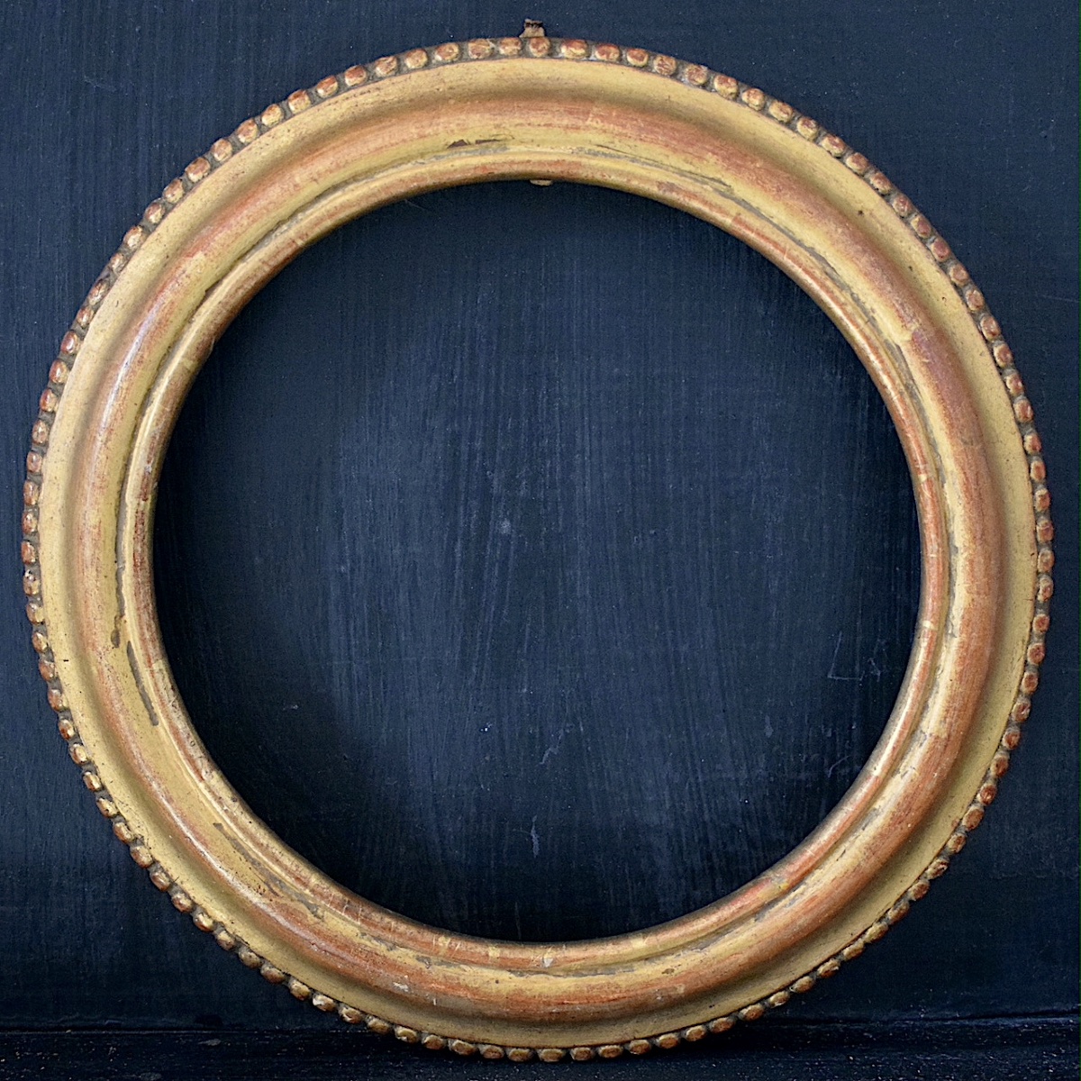 CADRE XIX ème rond doré Feuillure 20 cm de diamètre  FRAME Ref C1282-photo-3