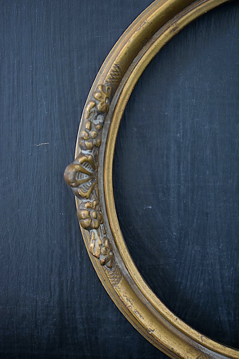 CADRE  rond doré Feuillure 18 cm de diamètre début du XX ème siècle FRAME Ref C1283-photo-2