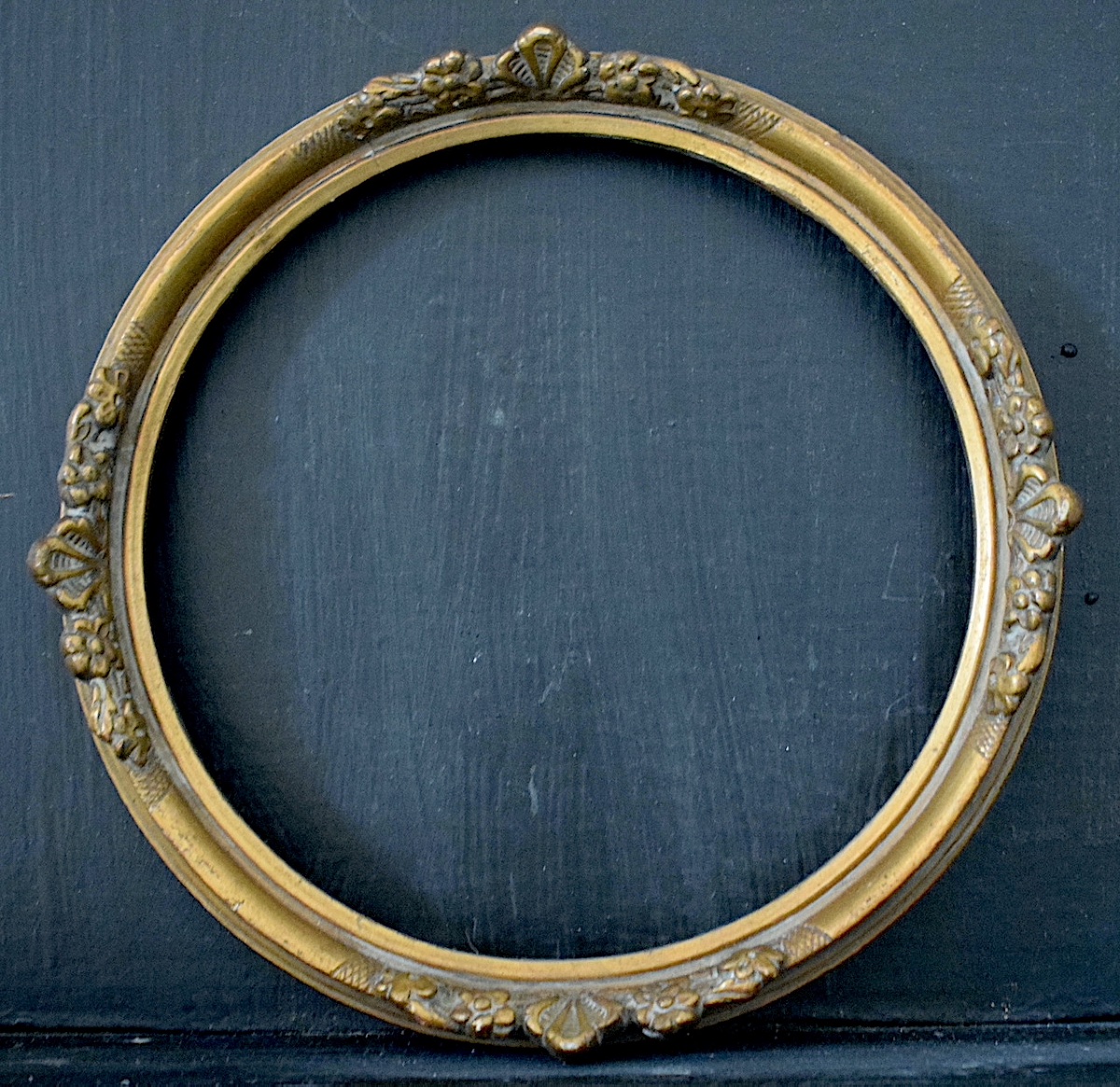 CADRE  rond doré Feuillure 18 cm de diamètre début du XX ème siècle FRAME Ref C1283-photo-4