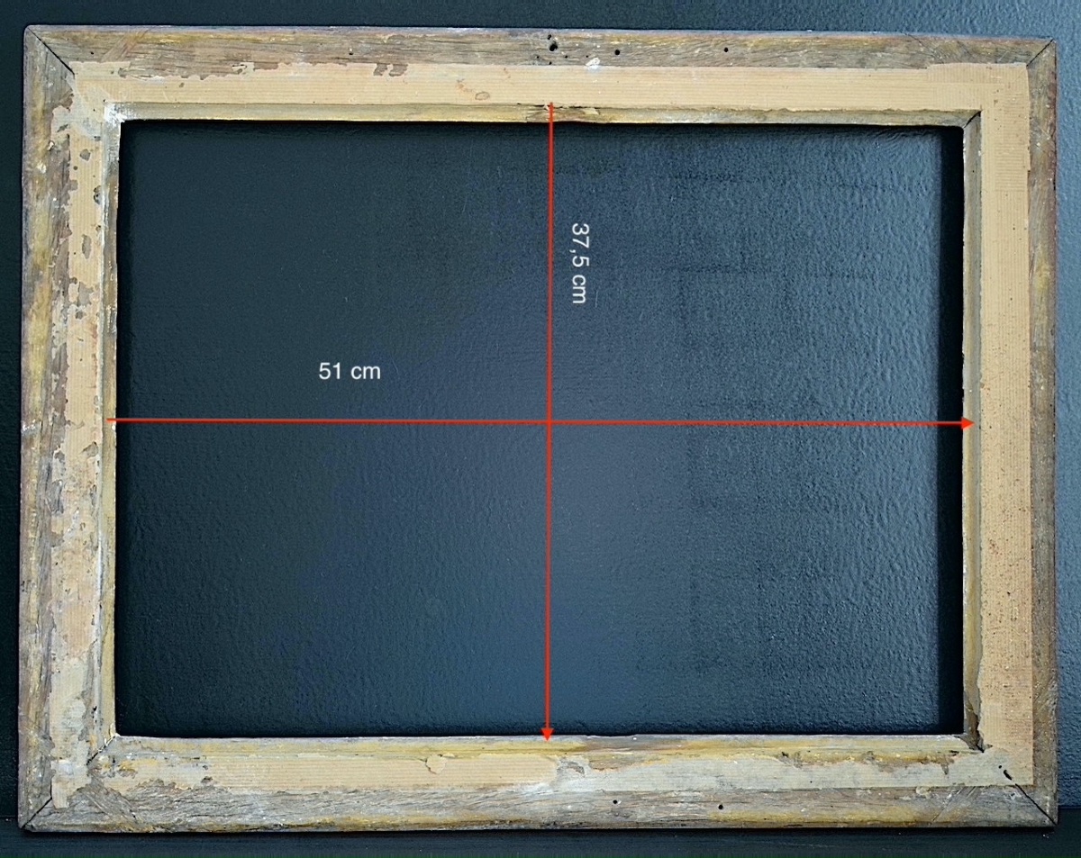 CADRE XVIII &egrave;me &eacute;poque Louis XVI  Feuillure 51 x 37,5 cm  FRAME Ref C1284-photo-2
