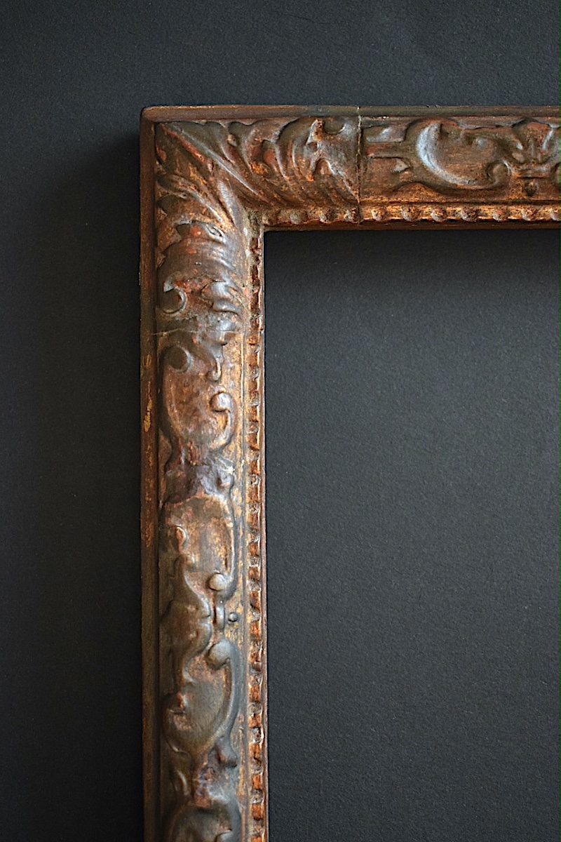 19th-century Louis XIV-style Frame  Mortise 22.5 X 16.5 Cm, F1 Painting Size  Frame Ref C1286-photo-3